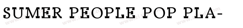 SUMER PEOPLE POP PLA字体转换